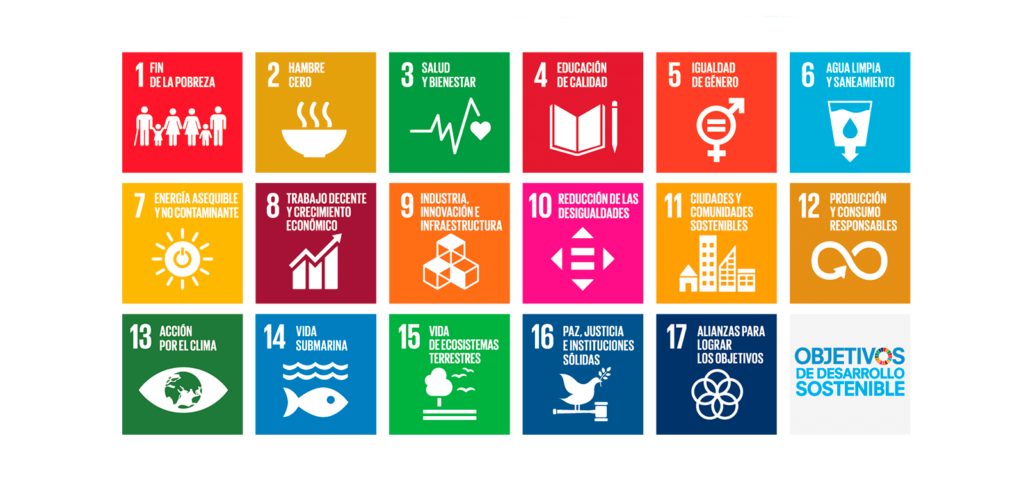 17 Objetivos de Desarrollo Sostenible ODS de la ONU